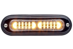[TLIA] Whelen TLIA ION T-Series 12VDC Warning Light,  Clear - Amber