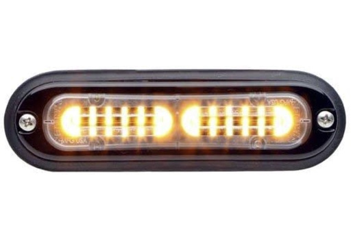 [TLIA] Whelen TLIA ION T-Series 12VDC Warning Light, Clear - Amber