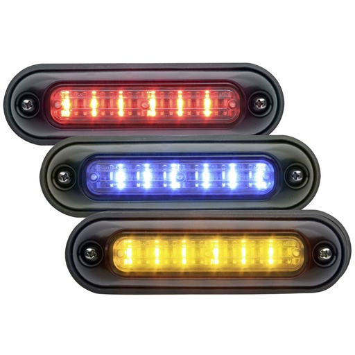 [TLI3JA] Whelen TLI3JA TRIO T-Series Linear Super-LED Surface Mount - (Red/Blue/Amber)