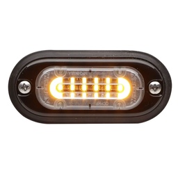 [TLMIA] Whelen TLMIA ION Mini T-Series 12VDC Warning Light,  Clear - Amber