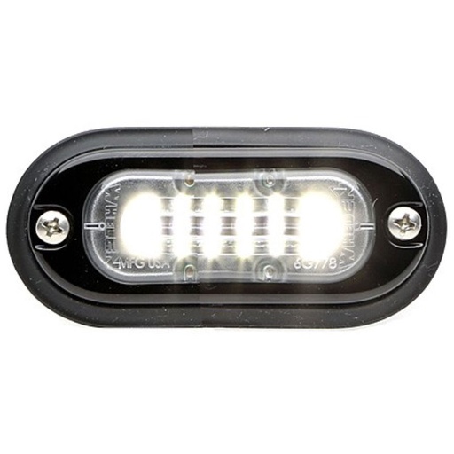 [TLMIC] Whelen TLMIC ION Mini T-Series 12VDC Warning Light,  Clear - White