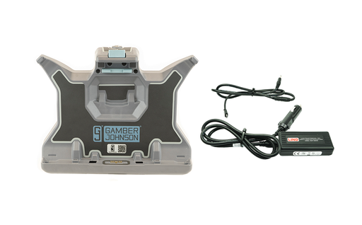 [7170-1118-00] Gamber-Johnson 7170-1118-00 Dell Latitude Rugged Extreme 7230 12″ Rugged Tablet Vehicle Docking Station, Lite Port – No RF with LIND 120W Auto Power Adapter