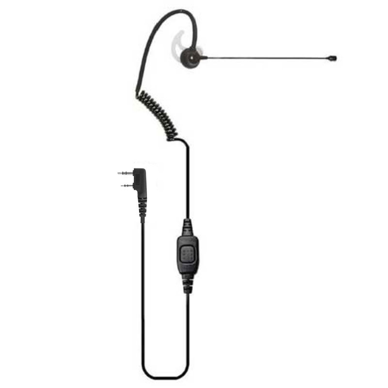 Casque Bluetooth Oreillette Avec Clé PTT Pour Radio Motorola/Kenwood - Modèle EJLY-1, Sans Fil, Rechargeable