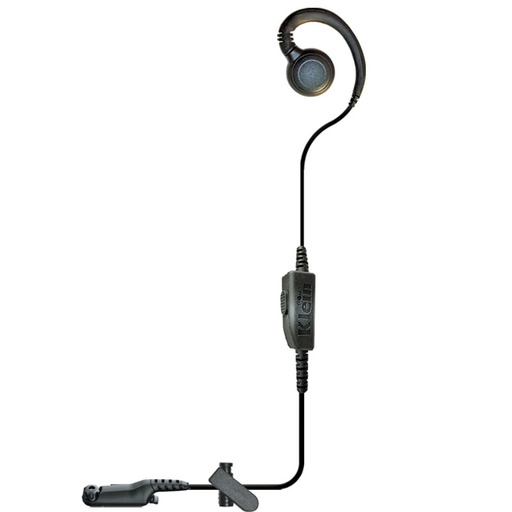[CURL-R7] Klein CURL-R7 1-Wire Swivel Earpiece, Mic/PTT - MOTOTRBO Ion, R7