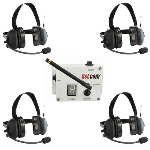 [MAG-900] Setcom MAG-900 LiberatorMAX Wireless Intercom, Radio PTT Fire Bundle