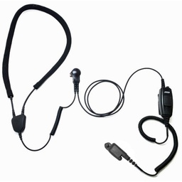 [IN075-BPTT] ARC IN075 Industrial Neckloop, Mic, Belt PTT for 3M Earplugs - Motorola APX, XPR