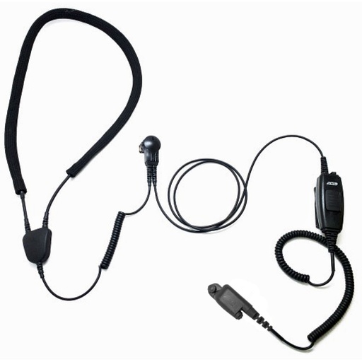 [IN075-BPTT] ARC IN075 Industrial Neckloop, Mic, Belt PTT for 3M Earplugs - Motorola APX, XPR