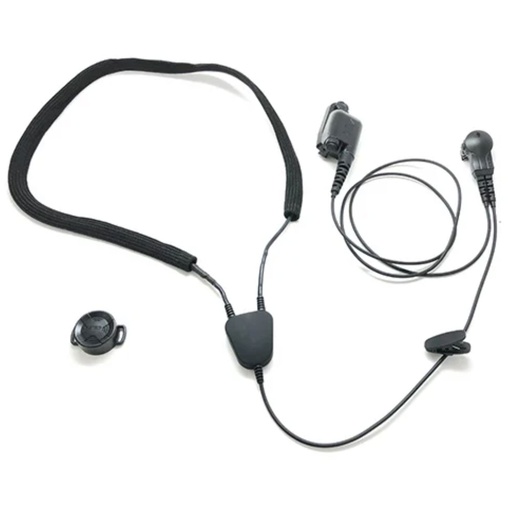 [AN275] ARC AN275 Tactical Neckloop, Mic, Air PTT for 3M TEP-200 Earplugs - Motorola APX, XPR