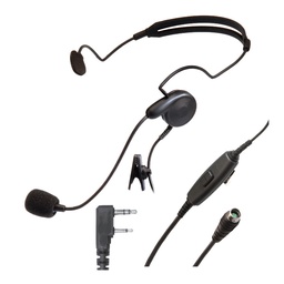 [V4-BA2KA3B] OTTO V4-BA2KA3B Breeze Single On-Ear Ear Headset. 2.5mm Pigtail - Kenwood 2-Pin
