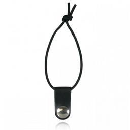 [9090S-1-BLK] Boston Leather 9090S-1-BLK 10.5 inch Replacement Elastic Strap, Small Snap - Radio Holders