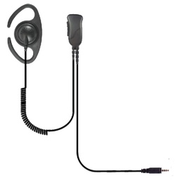 [SPM-1221C] Pryme SPM-1221C Defender Adjustable Earpiece, Lapel Mic, C-Ring - Kenwood PKT-23