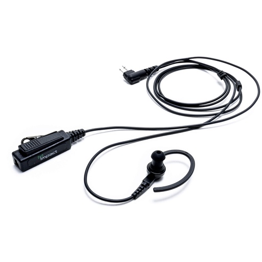 [M1-P2W-EH4] Impact M1-P2W-EH4 2-Wire Earpiece, Earhook - Motorola CP200d, R2