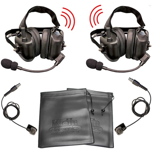 [Decibel-L-Kit] Klein Decibel High-Noise UHF 2-Way Radio Headset Bundle