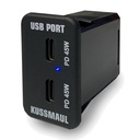 [091-280] Kussmaul 091-280 12V/24V Dual USB-C 90W Charging Port