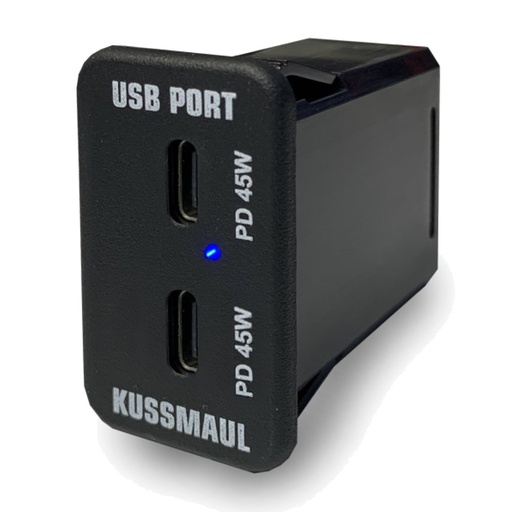 [091-280] Kussmaul 091-280 12V/24V Dual USB-C 90W Charging Port