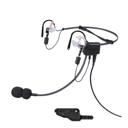 [V4-HS2KB1] OTTO H3 V4-HS2KB1 Dual Surefire Headset, PTT - Kenwood NX-5000, VP8000