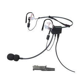 [V4-HS2MR3B] OTTO H3 V4-HS2MR3B Dual Surefire Headset, PTT - Motorola XPR 3000