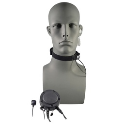 [V1-T12KB137] OTTO V1-T12KB137 Tactical Throat Mic, Tube, 80mm PTT - Kenwood NX-5200, VP6000