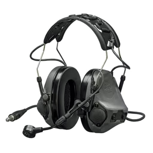 [7100327520] 3M Peltor MT14H418A-47 GE ComTac VIII Headset - Charcoal Grey Single Comm (4-pin)