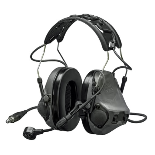 [7100327520] 3M Peltor MT14H418A-47 GE ComTac VIII Headset - Charcoal Grey Single Comm (4-pin)