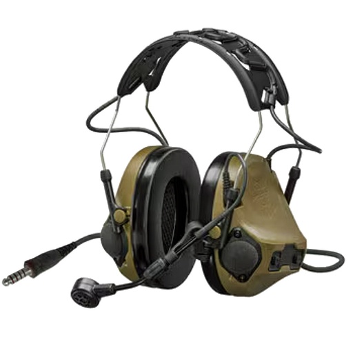 [7100327829] 3M Peltor MT14H418A-92 CY ComTac VIII Headset - Brown Multi-Comm (5-pin)