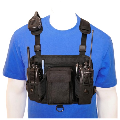 [RCH-601D] CMA RCH-601D Double Radio Pouch Chest Harness