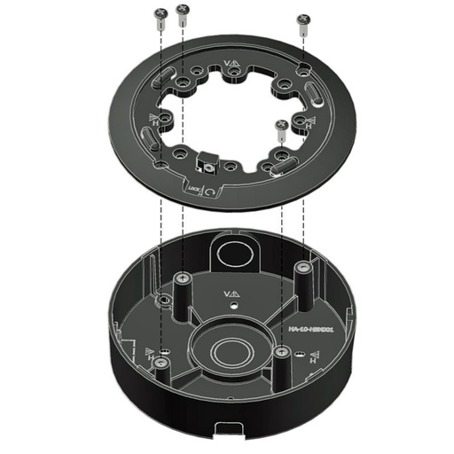 [HALO-BACKBOX] IPVideo HALO Back Box Conduit, Wiremold Mount - 3C, 3C-PC