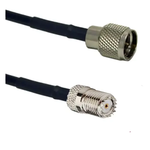 [T0RFC-18012-180] Ventev RT0RFC-18012-180 Mini-UHF Female to Min-UHF Male Cable - 15 ft