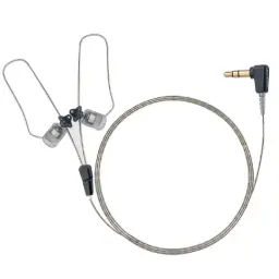 [RO-360FD-24-3.5-D] N-ear 360 Flexo Dynamic Dual Ear Receive-Only Earpiece, 24 inch Cable, 3.5mm