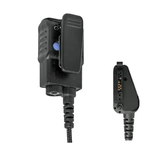 N-ear Choice Compact Mic/PTT, Braided Fiber, 3.5mm, K1 - Kenwood Multi-pin