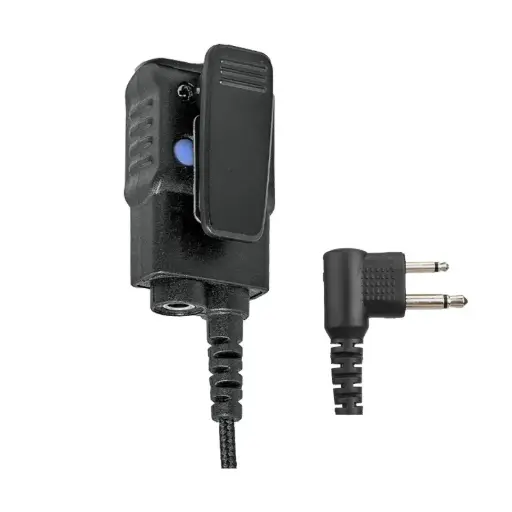 [C+PTT-M] N-ear Choice Compact Braided Fiber Mic/PTT, 3.5mm, M - Motorola 2-pin