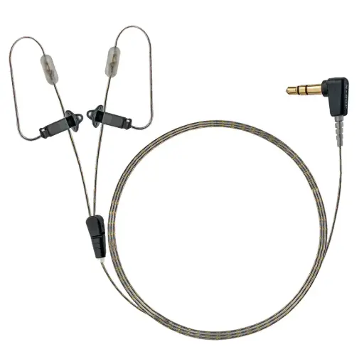 [RO-360-24-3.5-D] N-ear 360 Original Dual Ear Receive-Only Earpiece Kit, 24 inch Cable, 3.5mm