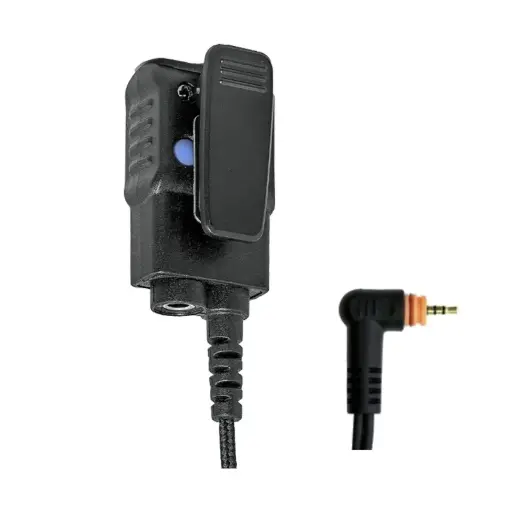 [C+PTT-M14] N-ear Choice Compact Braided Fiber Mic/PTT, 3.5mm, M14 - Motorola TLK100, SL300