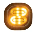 [VXF2F] Whelen VXF2F VXE Super LED Directional DUO, 9" Pigtail - Amber/White