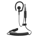[PMLN8713A] Motorola PMLN8713 1-Wire Earbud, Removable Earhook, Mic/PTT - APX N70, N50, N30