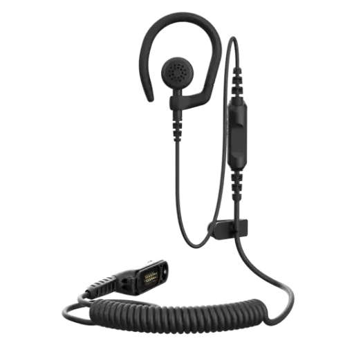 [PMLN8713A] Motorola PMLN8713 1-Wire Earbud, Removable Earhook, Mic/PTT - APX N70, N50, N30