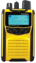 [AG185AX1-XEY6UN] Unication G1 Yellow Voice Pager - VHF 137-153 MHz, Charger (only 3 available)