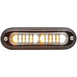 [TSS0F] Whelen TSS0F ION T-Series 12VDC DUO Linear Warning Light - Amber/White