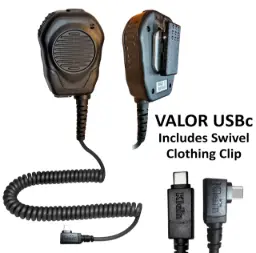 Klein USB-C Valor Speaker Mic - Android Zello, ESChat, Orion