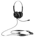 [S M5400] SHG S M5400 BOTH-PTT Military Binaural USB Headset, Noise-Cancelling Mic, PTT
