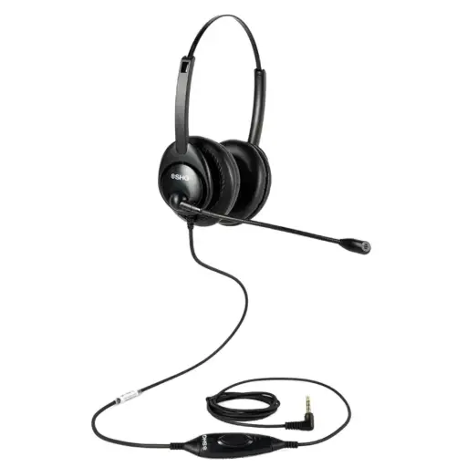 [S M5425] SHG S M5425 BOTH-PTT Military Binaural 3.5mm Headset, Noise-Cancelling Mic, PTT