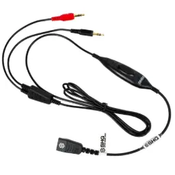 [M135-PTT/MM] SHG S M135-PTT/MM QD to Dual Multimedia 3.5mm PTT Adapter Cable