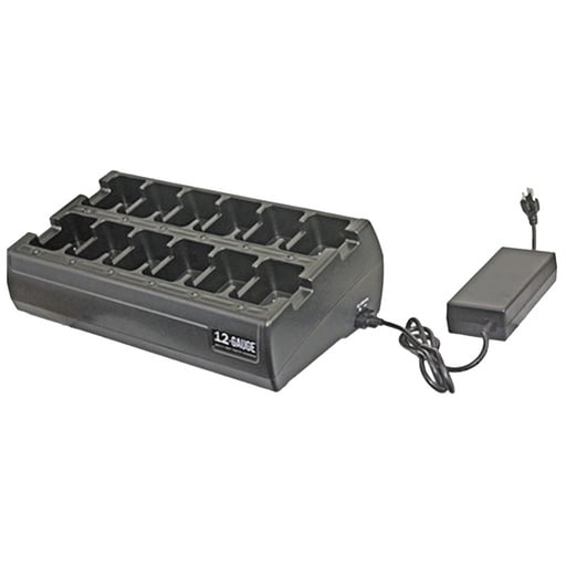 [12-GAUGE-TRBO] Klein 12-Gauge 12 Bank Rapid Charger - Motorola R7, R5, XPR, APX 4000