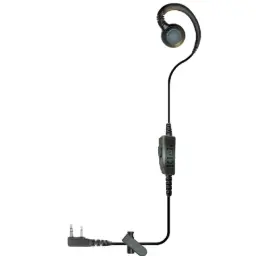 [CURL-K1] Klein CURL-K1 Wired PTT Swivel Earloop - Kenwood 2-pin