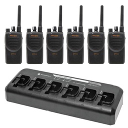 [BPR40d-6PackUHF] Motorola Mag One BPR40d UHF Digital 6 Pack with Multi-Unit Charger